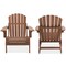 Casafield Oversized Folding Adirondack Chair, Cedar Wood Outdoor Fire Pit Lounge Chairs for Patio, Deck, Yard, Lawn and Garden Seating, Partially Pre-Assembled - Espresso